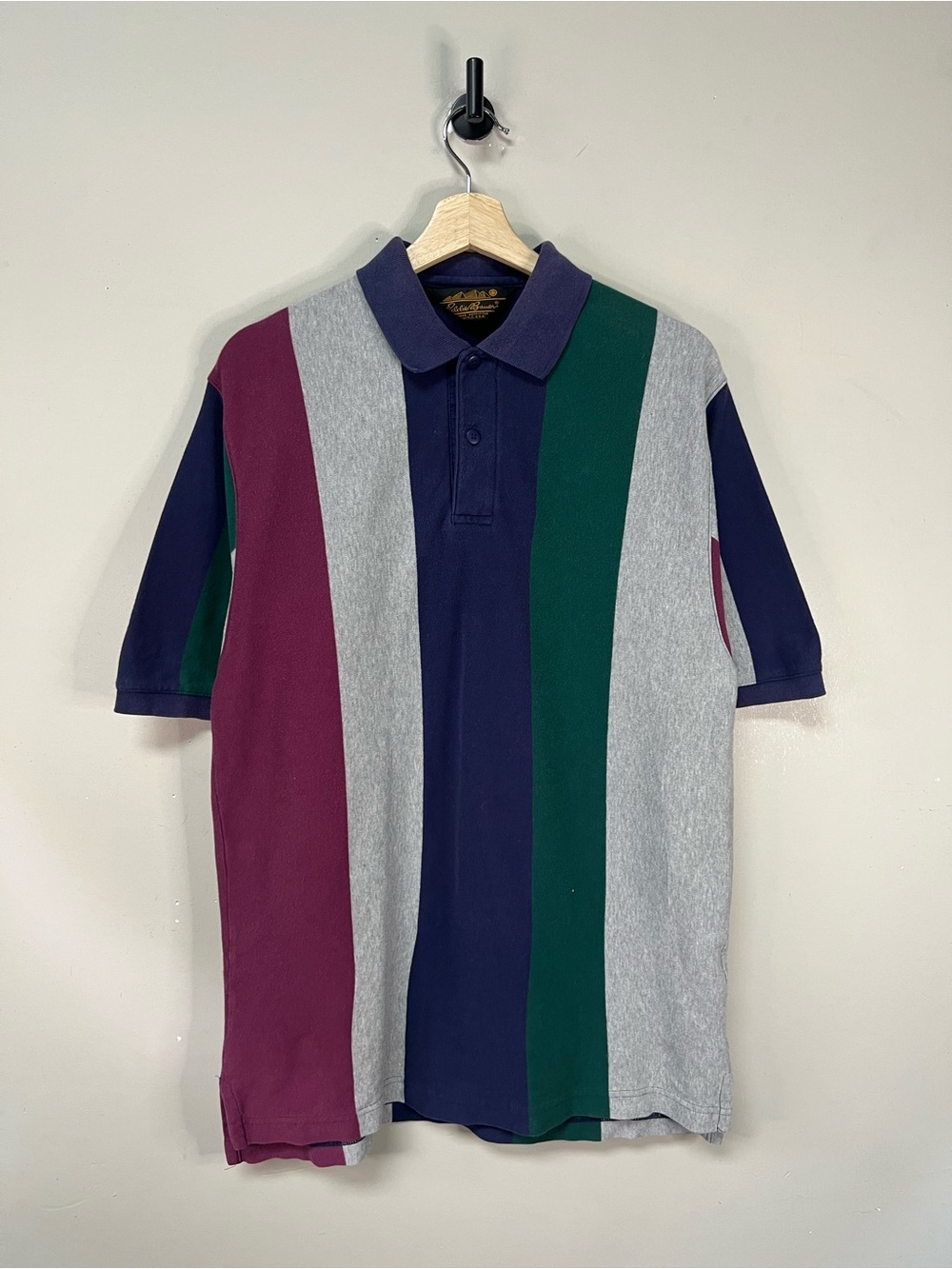 90s Eddie Bauer Striped Polo Shirt